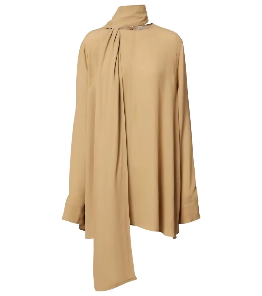 Toteme Scarf-detail blouse