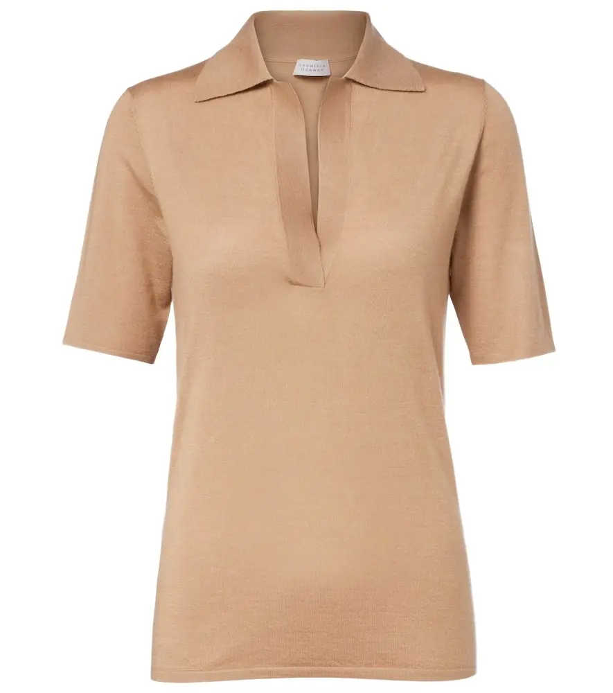 Gabriela Hearst Casius cashmere and silk polo shirt