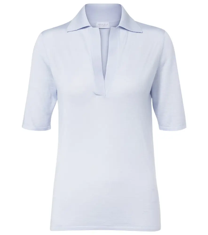 Gabriela Hearst Casius cashmere and silk polo shirt