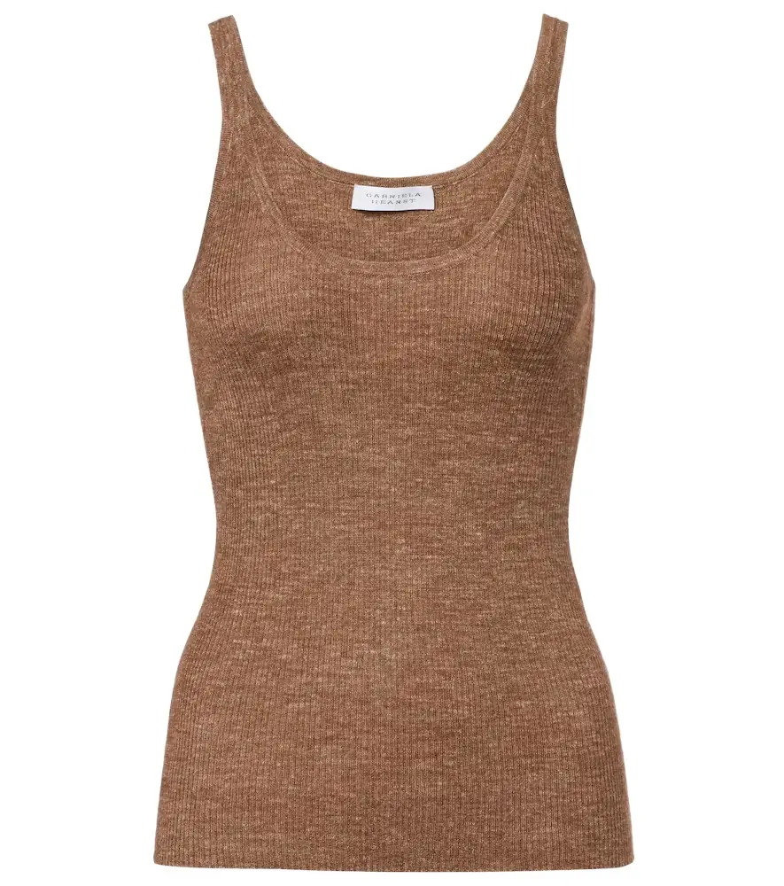 Gabriela Hearst Cinxia cashmere, silk, and hemp tank top