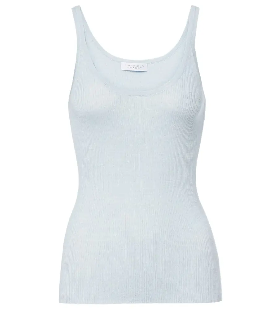 Gabriela Hearst Cinxia cashmere, silk, and hemp tank top