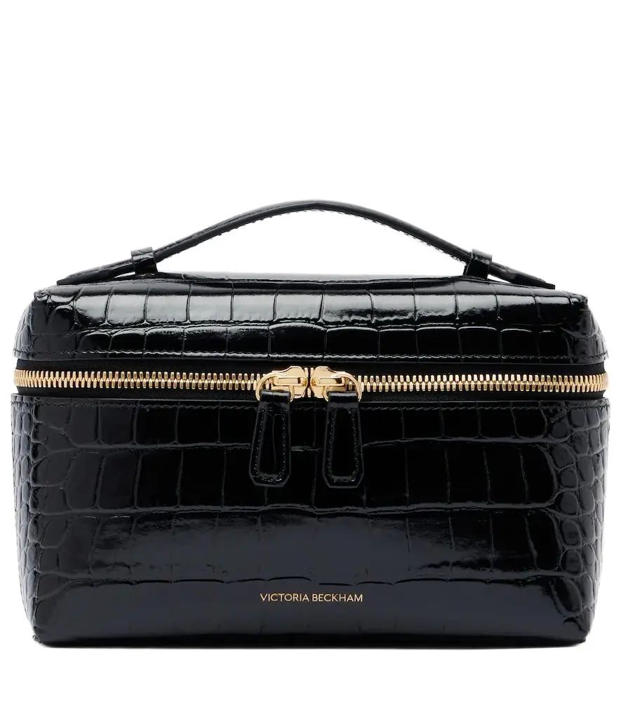 Victoria Beckham Vanity croc-effect leather vanity bag