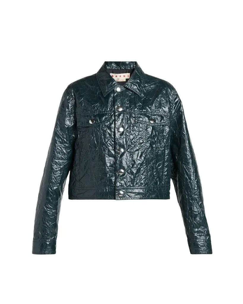 Marni Glossy Crinkled Jacker