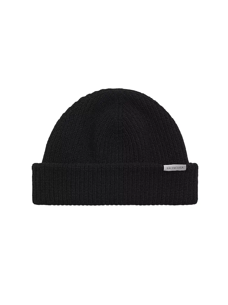Balenciaga Men's Wool Beanie - Black