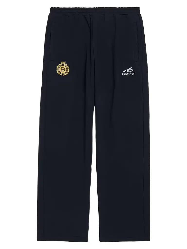 Balenciaga Men's Soccer Baggy Sweatpants - Black