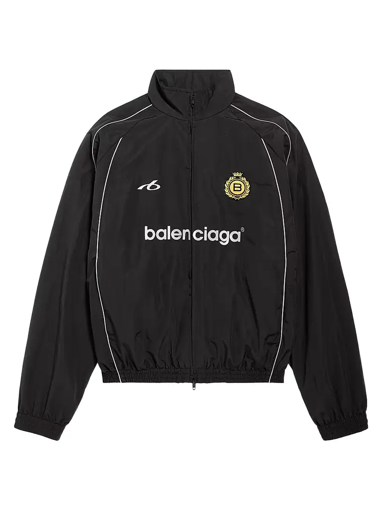 Balenciaga Men's Soccer Tracksuit Jacket - Black