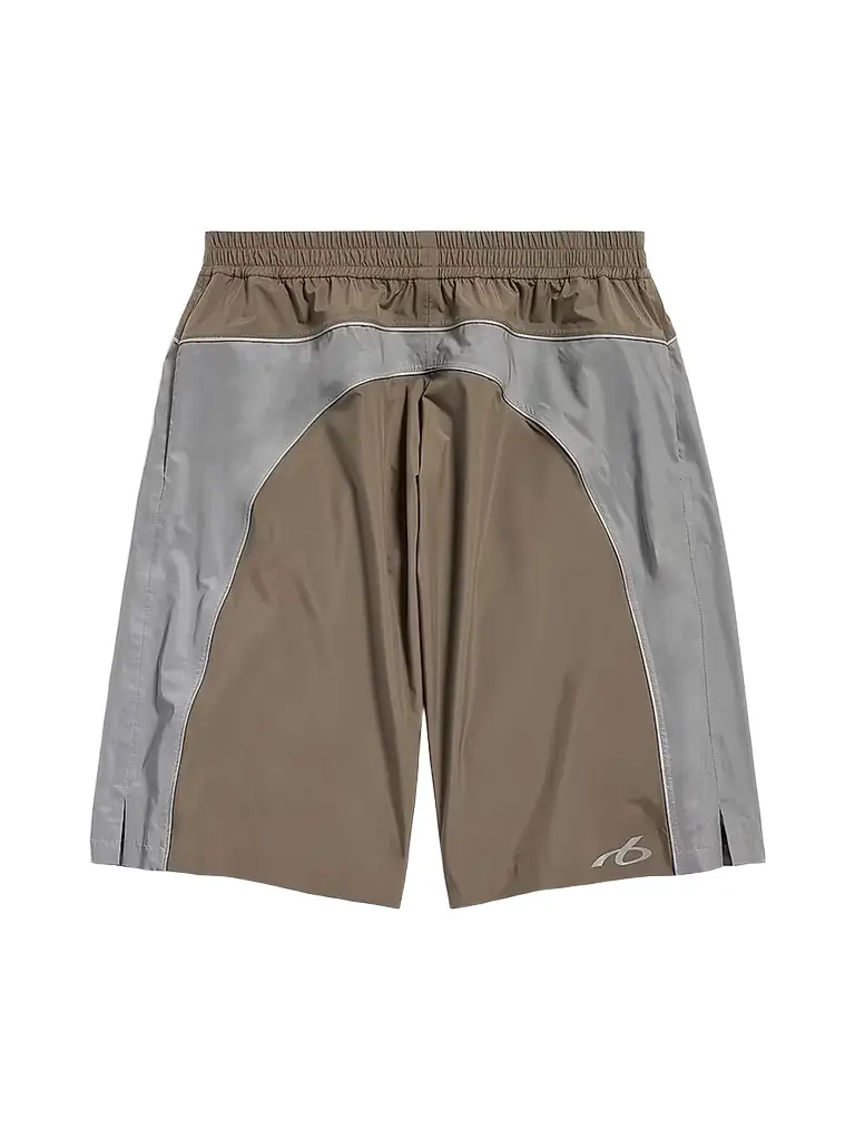 Balenciaga Men's Techwear Tracksuit Shorts - Brown Grey