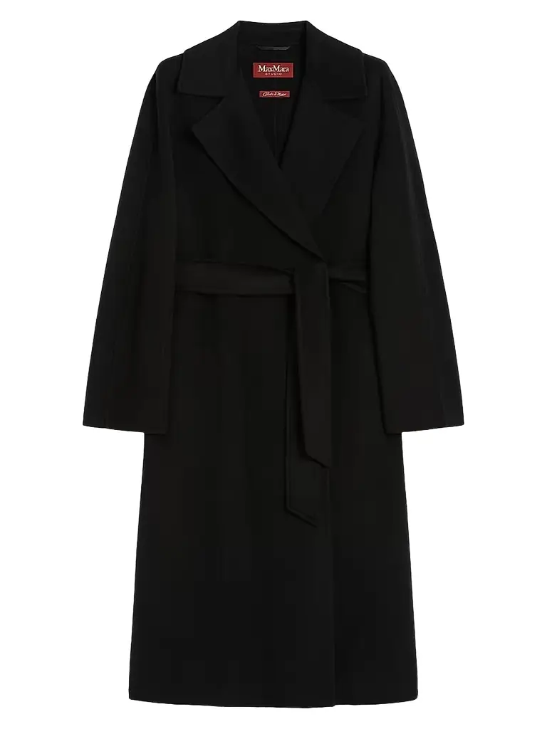 Max Mara Women's Wool Cashmere and Silk Coat - Black - Women's Clothing
