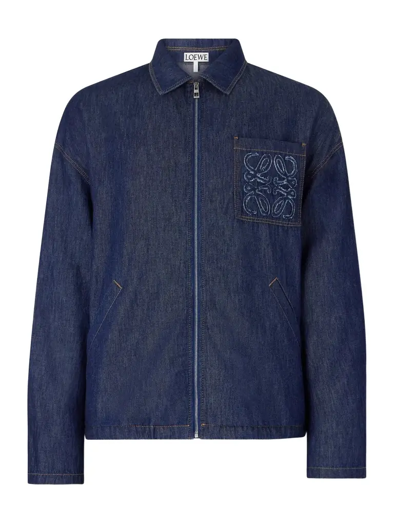 Loewe Anagram-Appliqué Cotton Chambray Jacket - Men