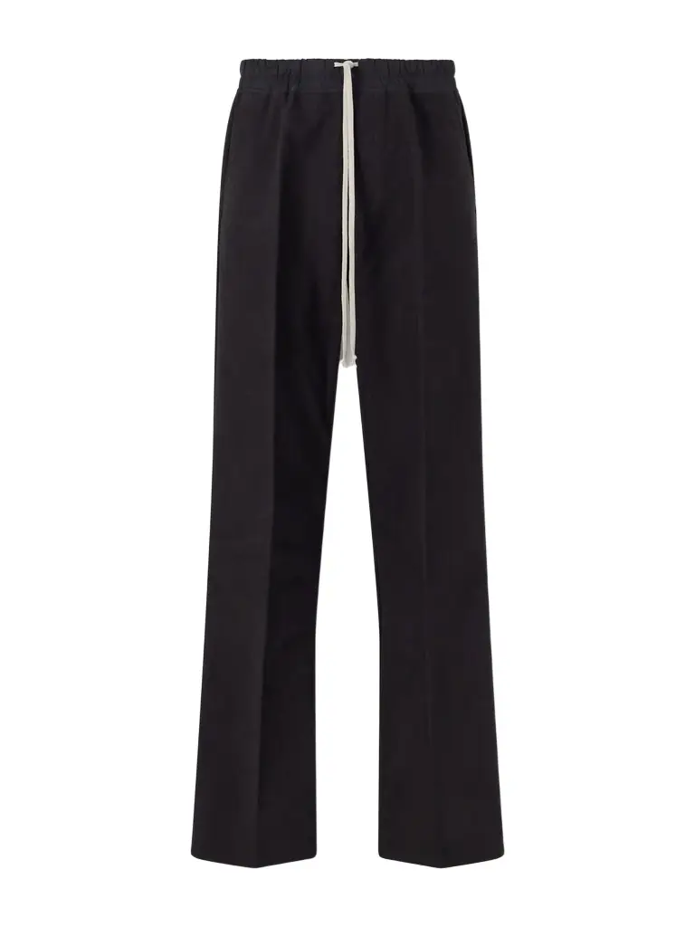 Rick Owens Dietrich Straight-Leg Cotton-Twill Drawstring Trousers - Men