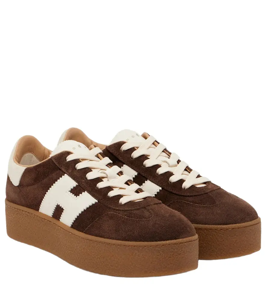 Hogan Cool suede platform sneakers - Women's Clothing