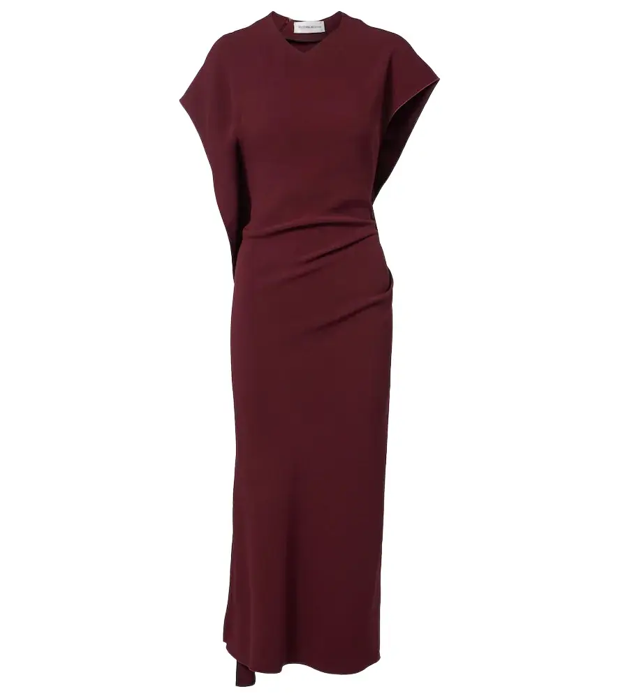 Victoria Beckham Victoria draped cady midi dress
