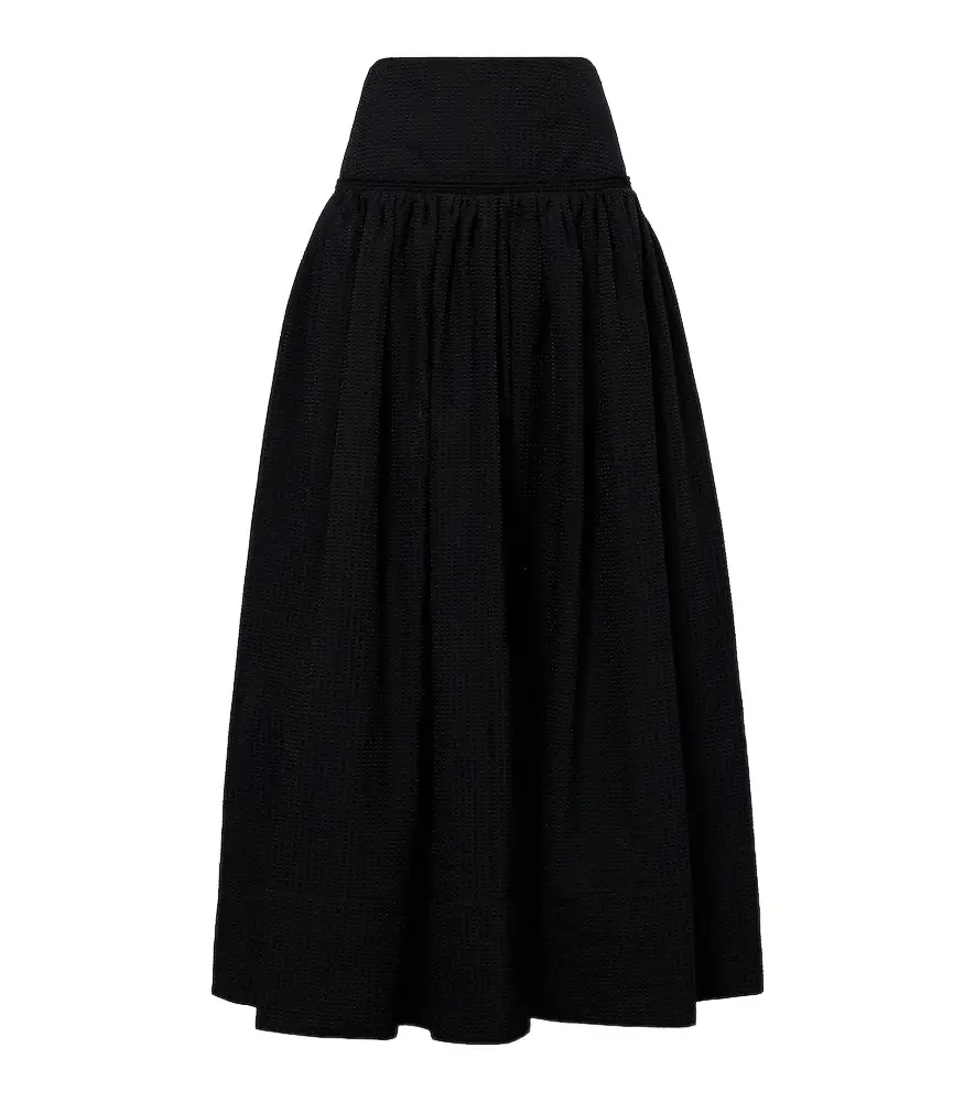 Alaia Alaïa Cotton-blend maxi skirt - Women's Clothing