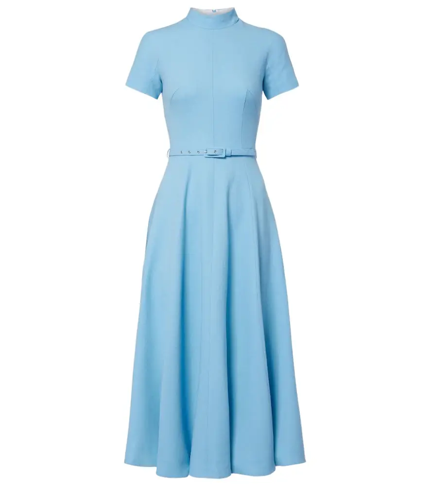 Emilia Wickstead Camilla wool crepe midi dress