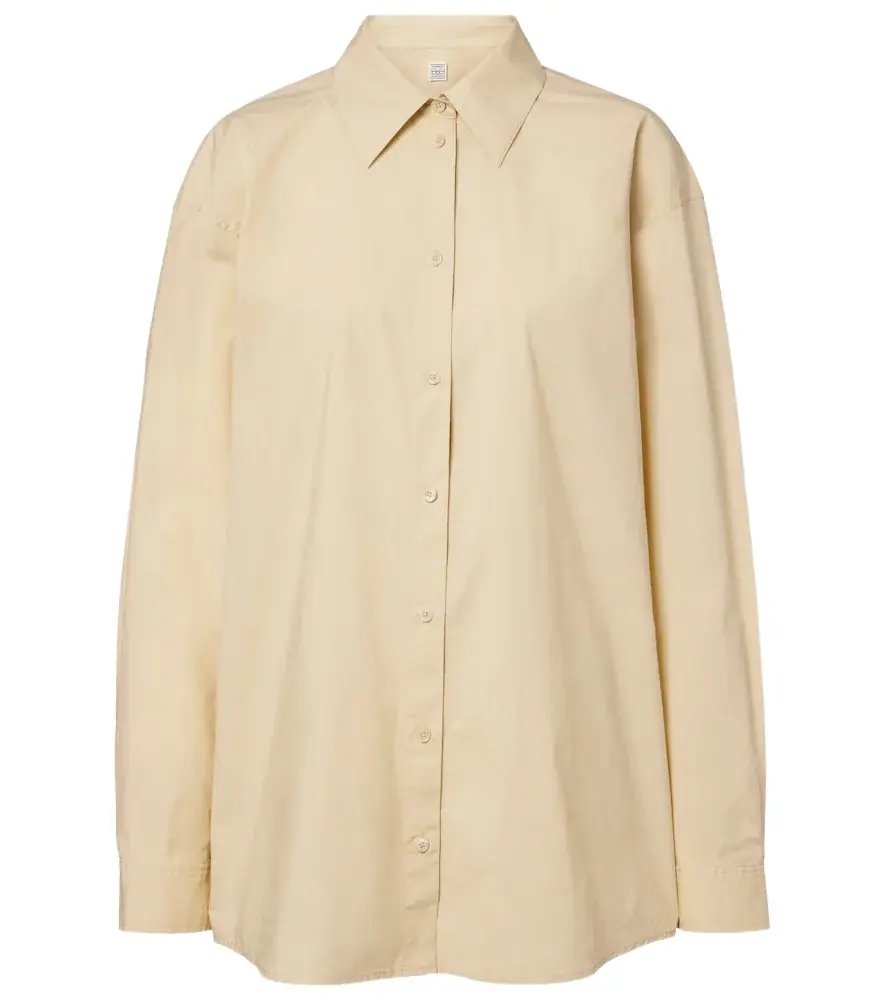 Toteme Oversized cotton poplin shirt