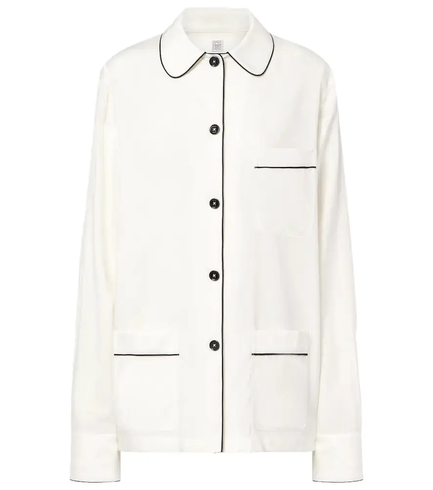Toteme Oversized silk shirt