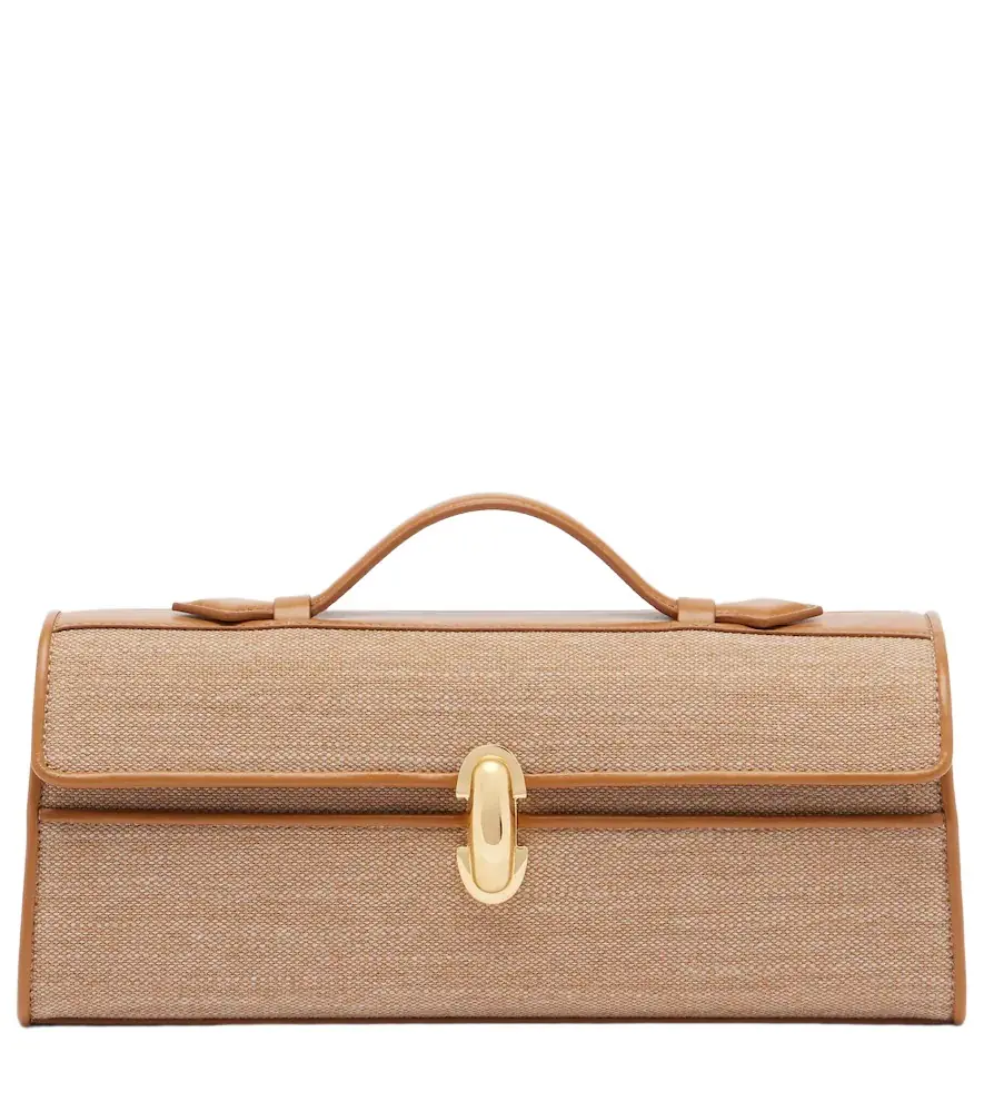 Savette Symmetry Slim Medium canvas top-handle bag
