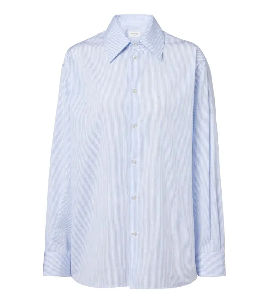 Saint Laurent Cassandre pinstripe cotton shirt
