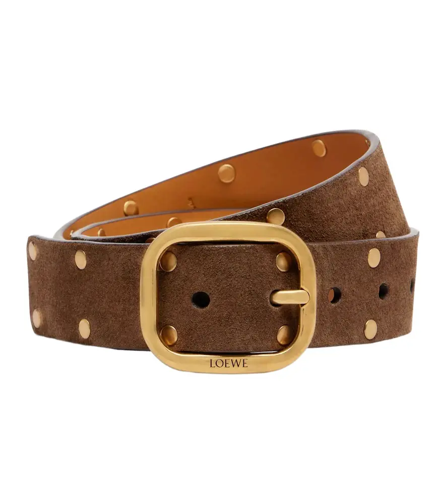 Loewe Studded suede belt - Women's Accessories