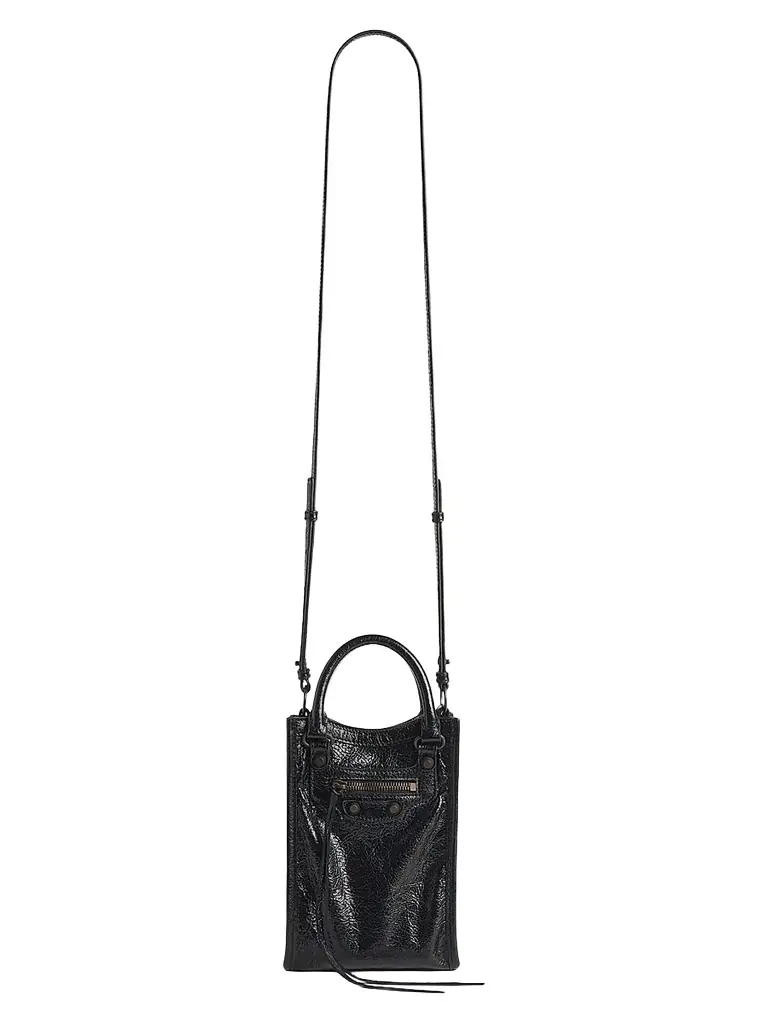 Balenciaga Women's Le City Phone Holder - Black