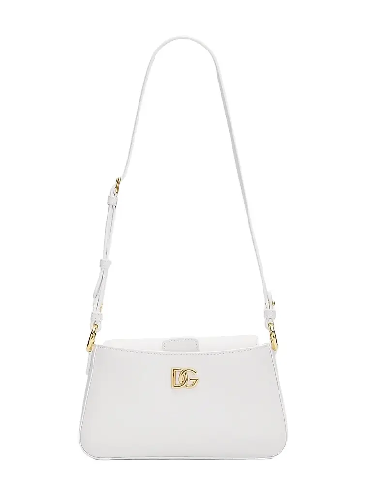 Dolce & Gabbana Women's Logo Plaque Phone Bag - Bianco Ottico