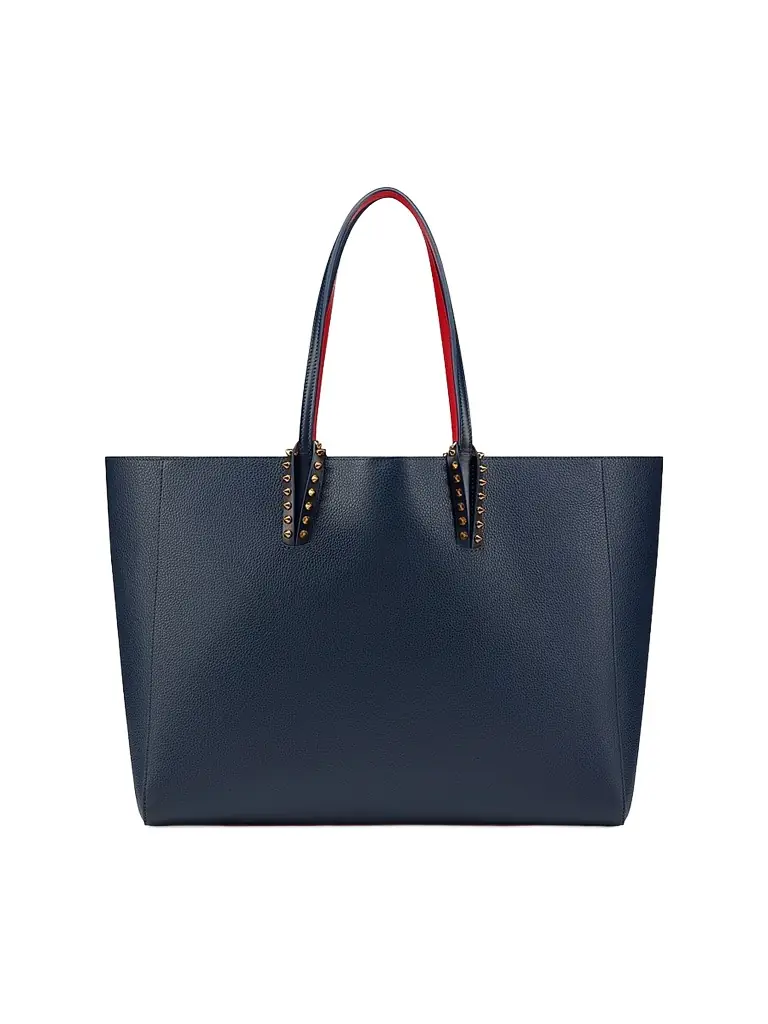 Christian Louboutin Women's Cabata Leather Tote Bag - Marine - Women's Bags