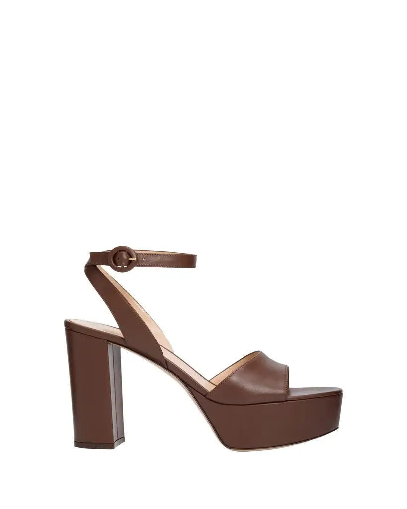 Gianvito Rossi 70mm Nappa Leather Platform Sandals