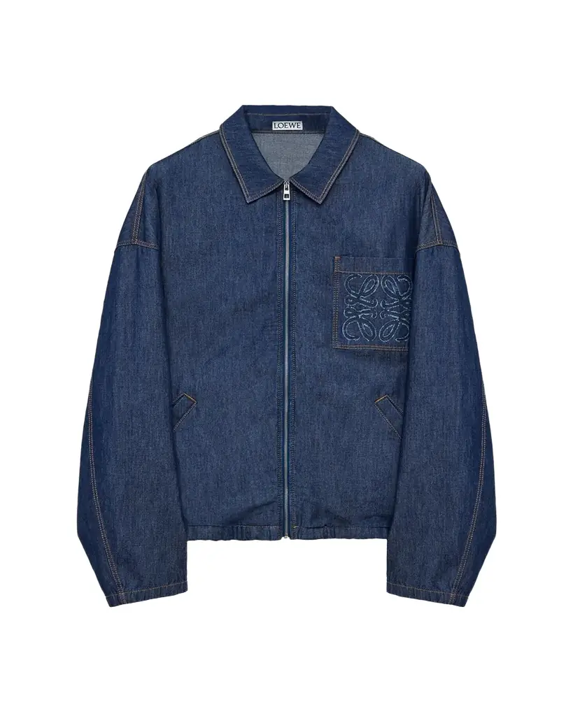 Loewe Men's Denim Zip-Front Jacket