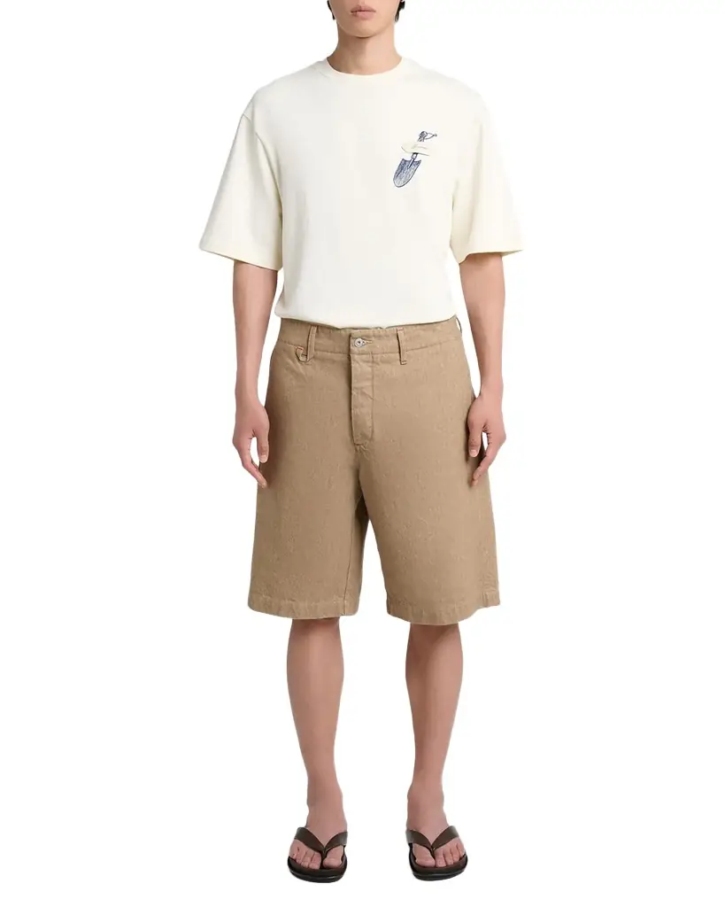 Jacquemus Men 's Cotton Wide Leg Le Shorts