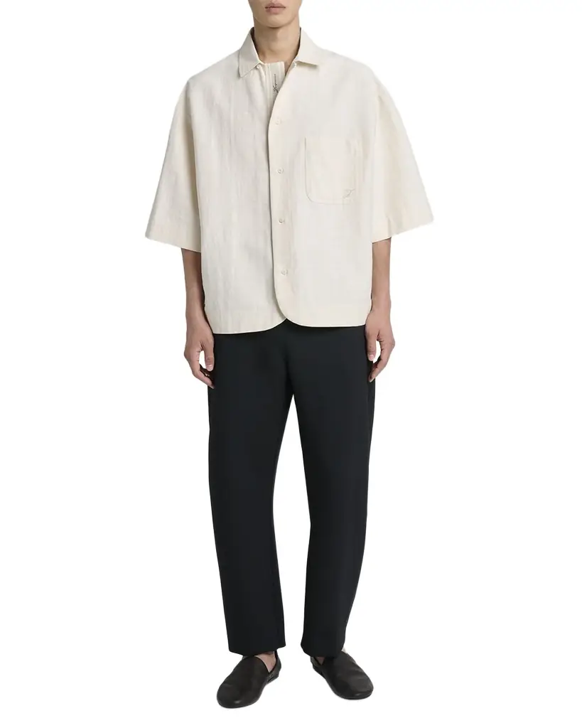 Jacquemus Men 's La Chemise Boxy Fit Camp Shirt