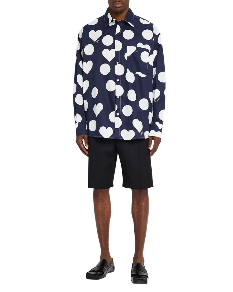 Jacquemus Men 's La Chemise Cotton Shapes Button-Down Shirt