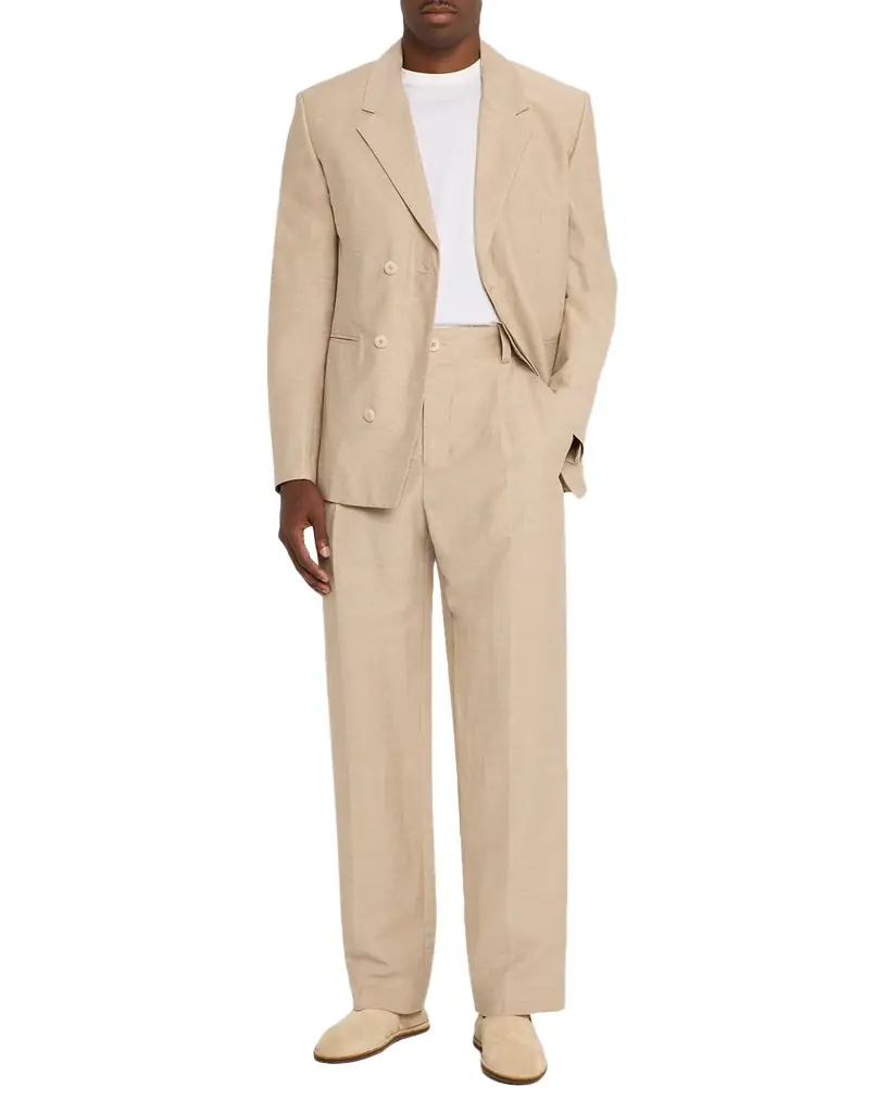 Jacquemus Men 's Le Pantalon Straight Leg Pleated Trousers