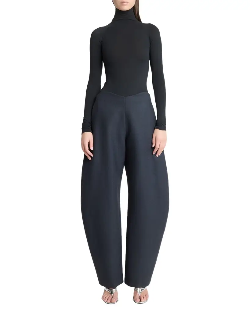 ALAIA Barrel-Leg Wool Pants