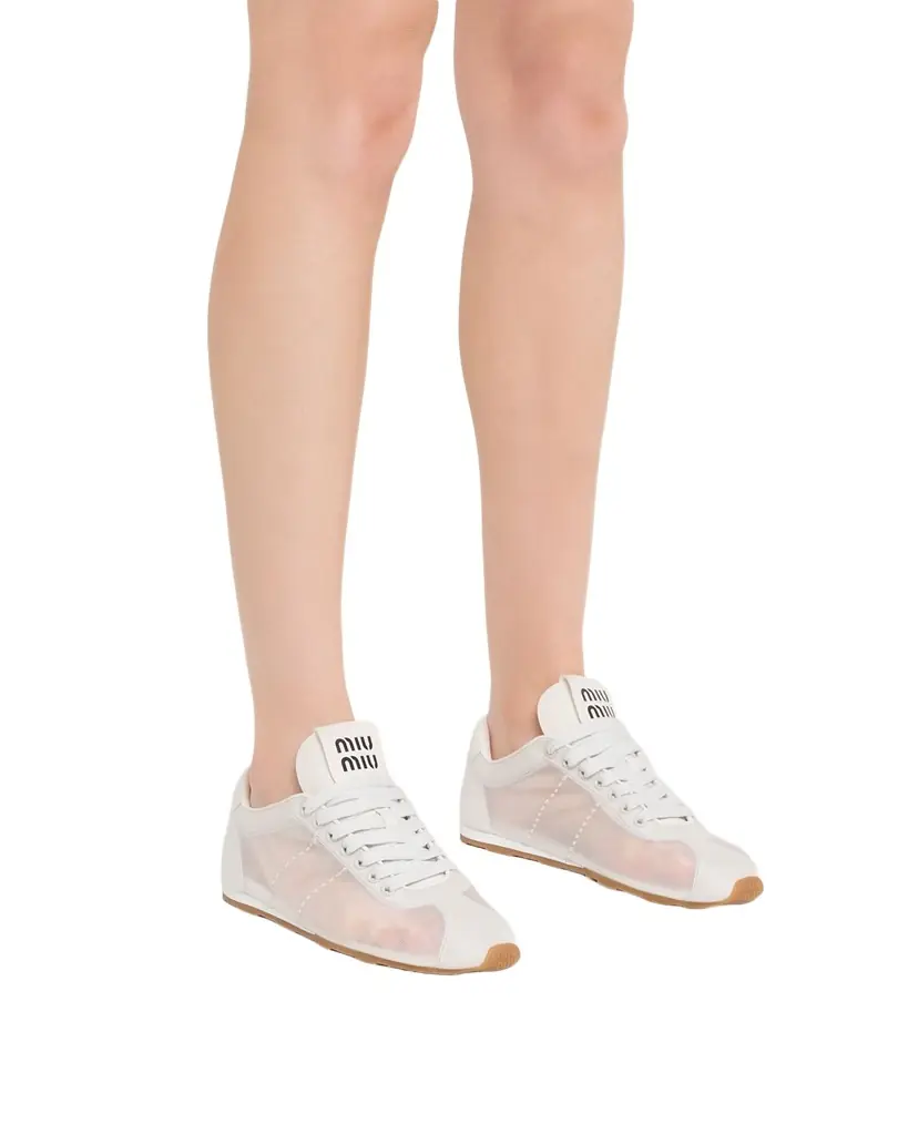 Miu Miu Mesh Retro Runner Sneakers