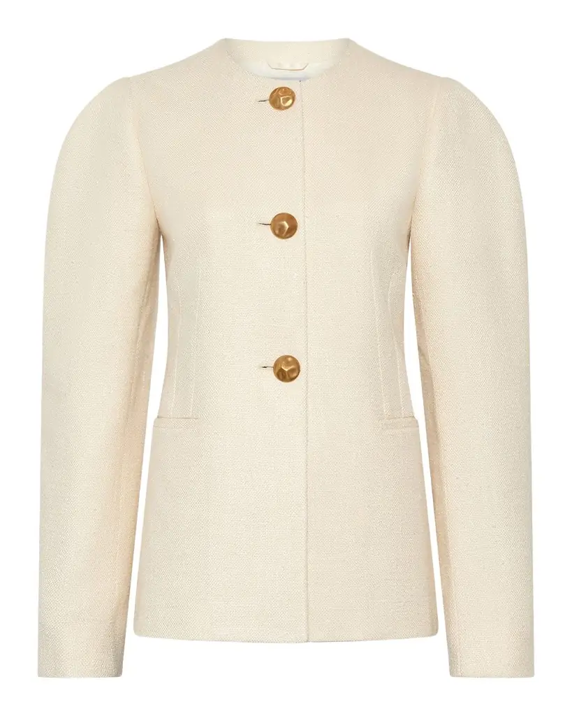 Gabriela Hearst Daelan Puff-Sleeve Jacket