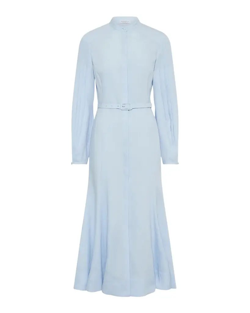 Gabriela Hearst Lydia Belted Linen Shirtdress