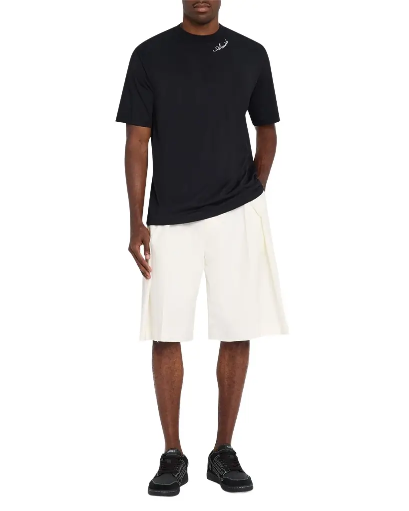 Amiri Men 's Cotton and Modal Logo-Crewneck T-Shirt