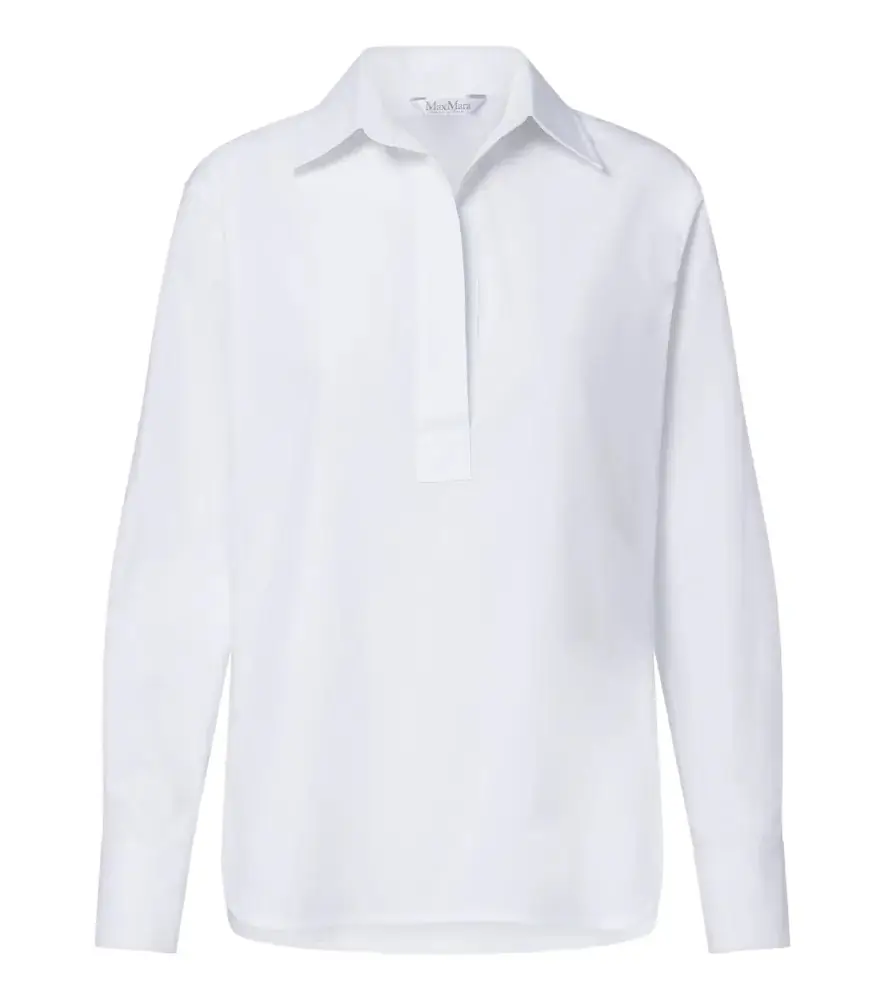 Max Mara Cotton-blend poplin shirt