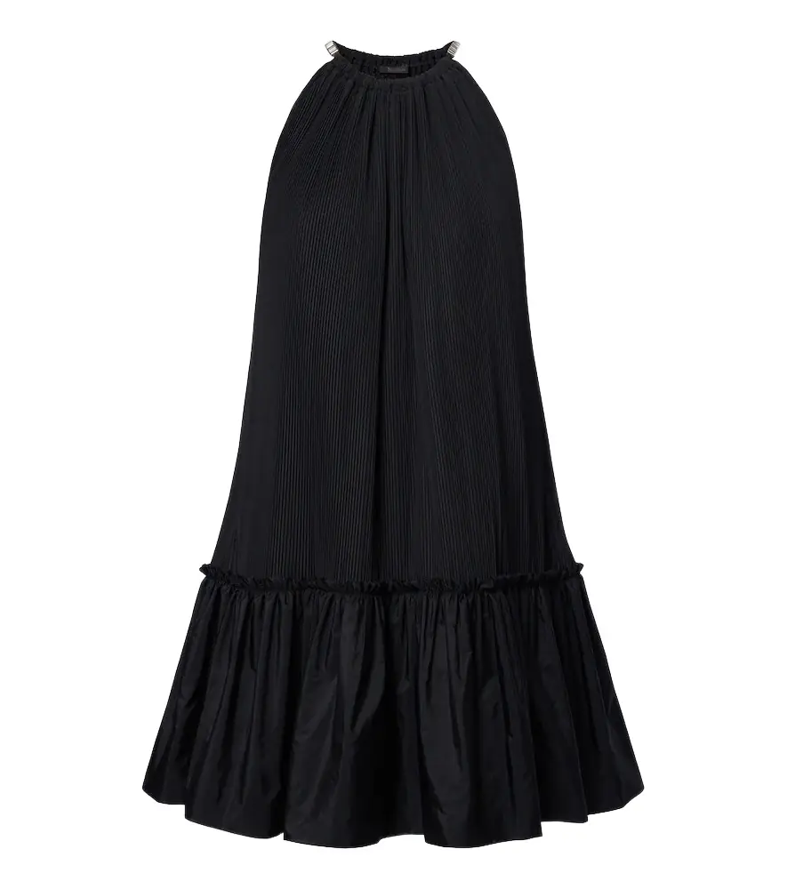 Max Mara Embellished halterneck minidress