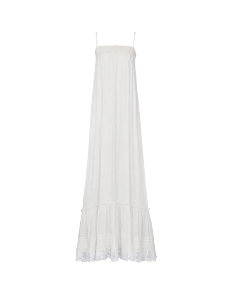 Yves Saint Laurent dress in embroidered cotton poplin - Women's Clothing
