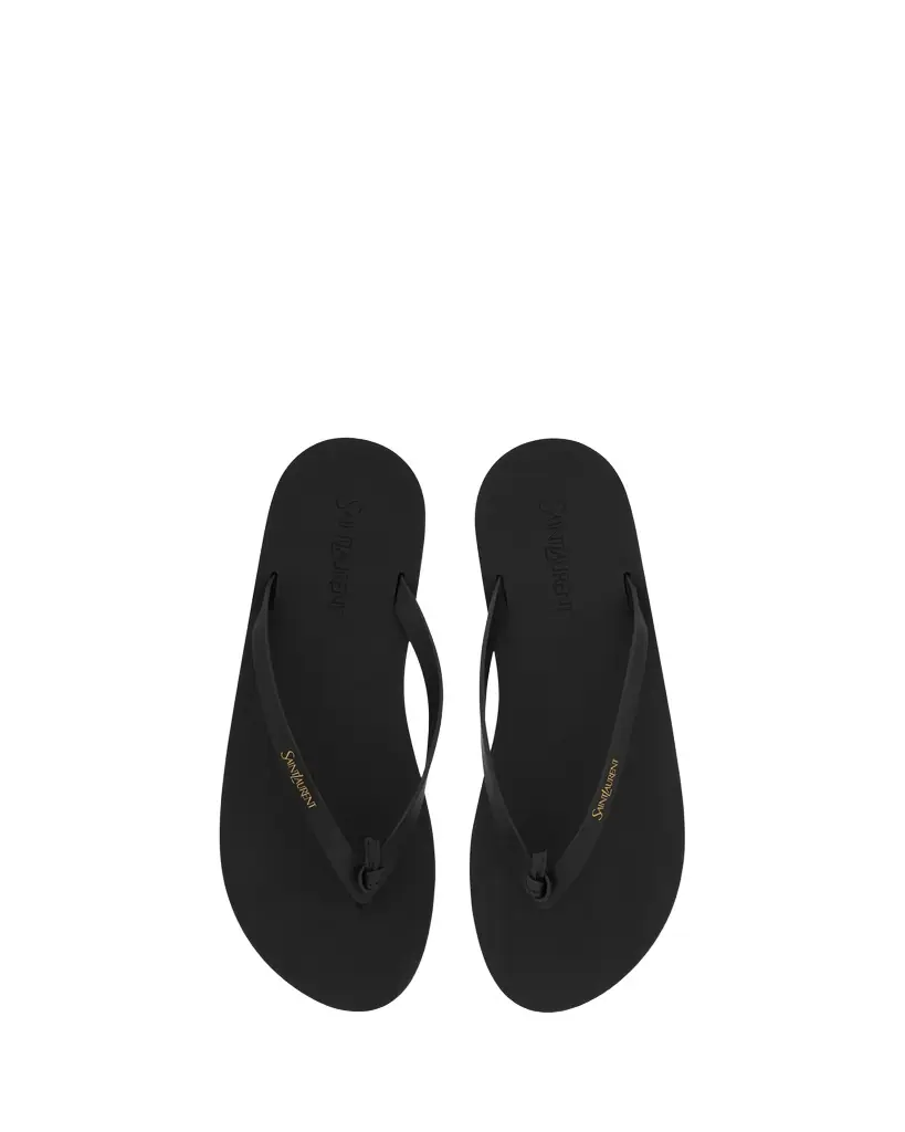 Yves Saint Laurent POOL flip-flops in smooth leather - Women's Shoes