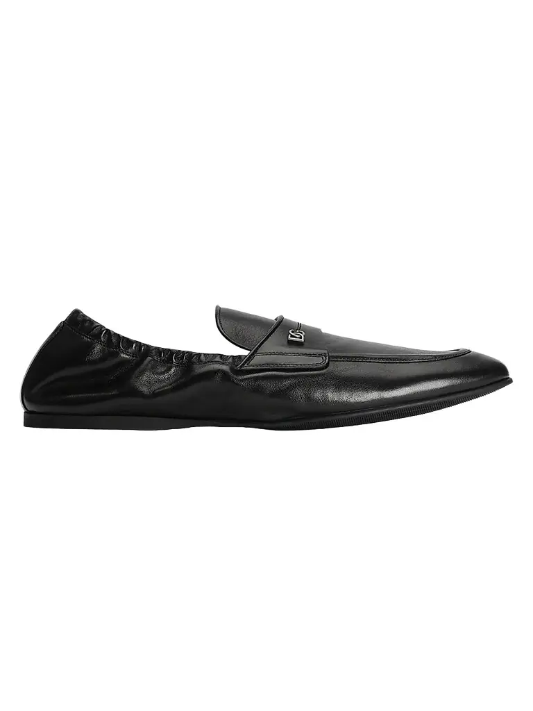 Dolce & Gabbana Men's Leather Penny Loafers - Nero
