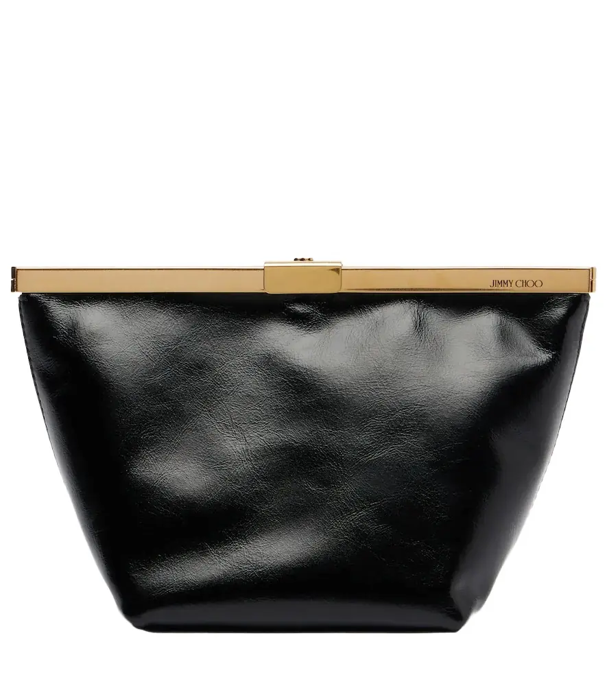 Jimmy Choo Ganache Small leather clutch