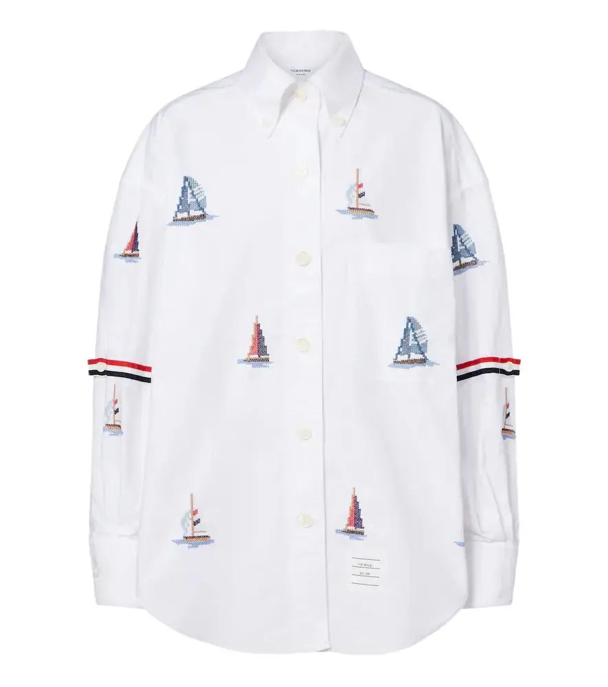 Thom Browne Printed cotton shirt