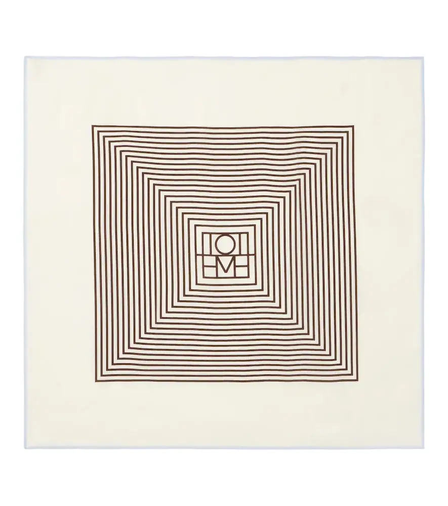 Toteme Monogram silk scarf - Women's Accessories