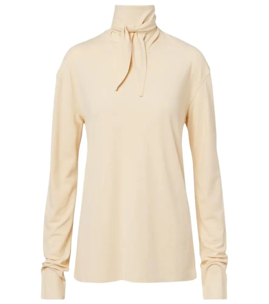 Lemaire Cotton jersey turtleneck top