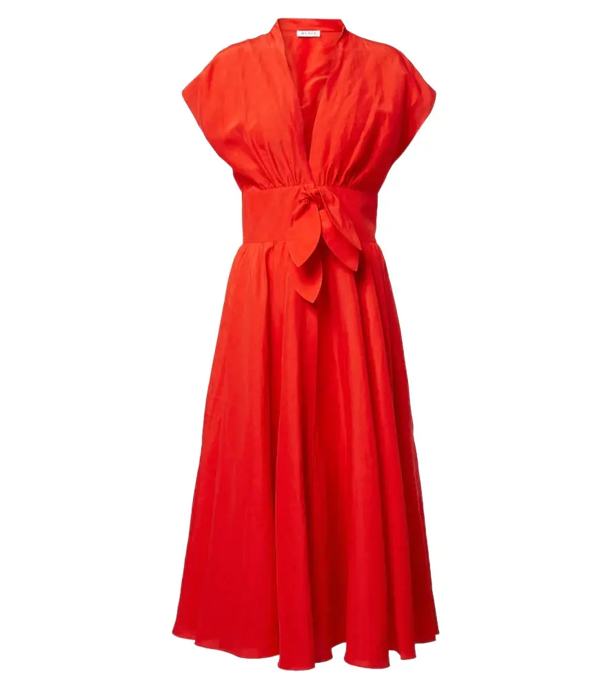 Alaia Alaïa Belted midi dress - Women's Clothing
