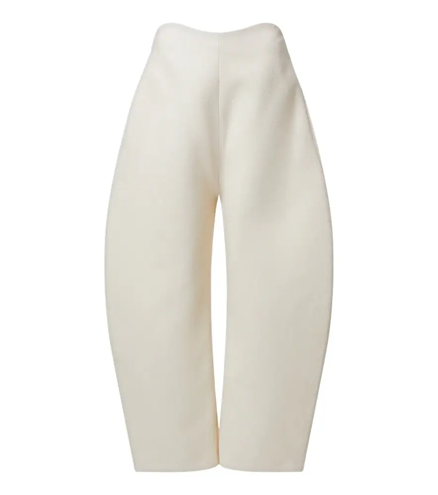 Alaia Alaïa Wool crêpe barrel-leg pants - Women's Clothing