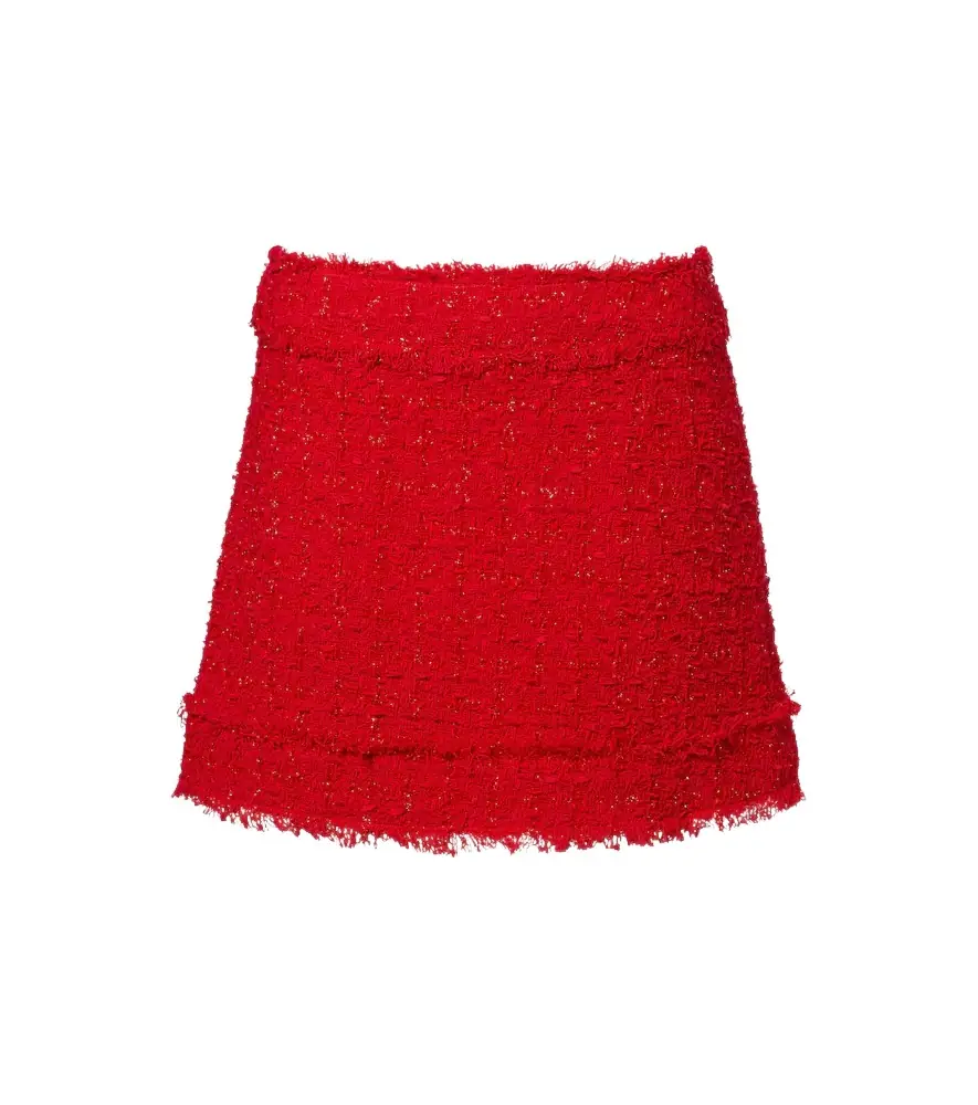 Dolce & Gabbana Cotton-blend bouclé miniskirt - Women's Clothing