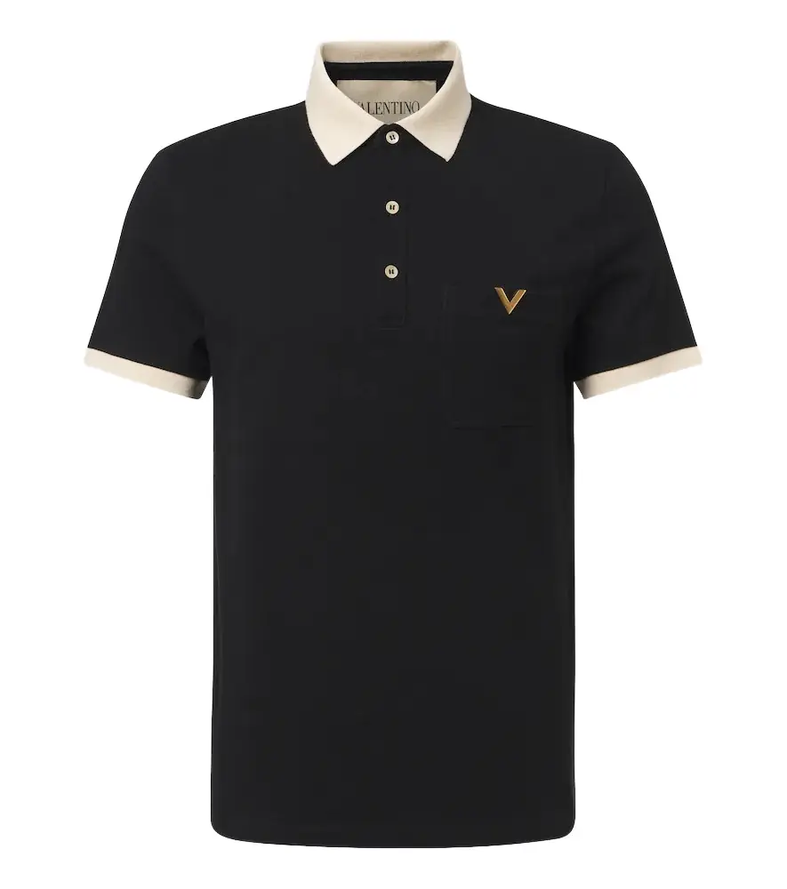 Valentino VLogo cotton piqué polo shirt